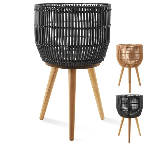 Indoor Planter Basket with Stand and Liner